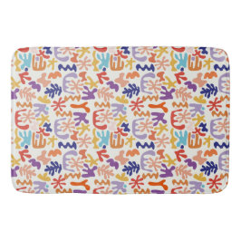 Botaniska former av färglös Matisse Mönster Abstra Badrumsmatta