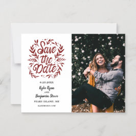 Botaniska foto i Bröllop spara datum Magnetisk Inbjudningskort