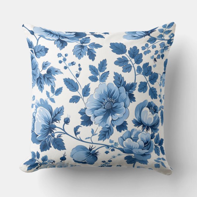 Botaniska Fransken Cottagecore Stil Kudde (Framsida)