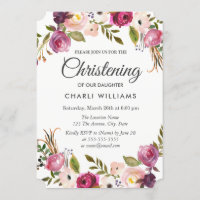 Botaniska Garden Blommigt Christening baptism inbj