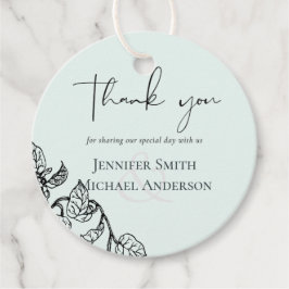 Botaniska Garden Lövs budget Bröllop Gåvor Etiketter