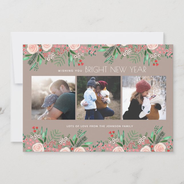 Botaniska Garden New year Helgdag | Fotokort Julkort (Framsida)