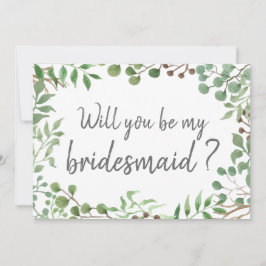 Botaniska Greenery | LÖV | Bröllop Bridesmaid Inbjudningar