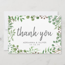 Botaniska Greenery | LÖV | BRÖLLOP TACK Kort