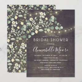 Botaniska Greenery Rustic Land Möhippa Inbjudningar