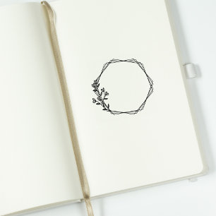 Botaniska Grenar Journal Ram Stämpel