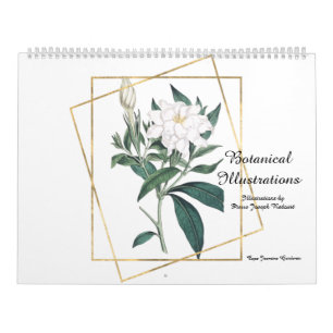 Botaniska illustrationer av Pierre-Joseph Redouté Kalender