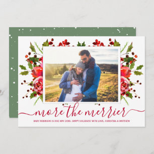 Botaniska julkort för Gravid Meddelande