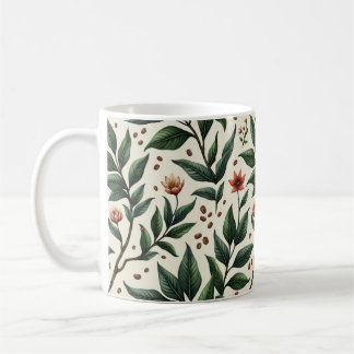 Botaniska kaffeväxter kaffemugg