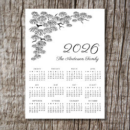 Botaniska kalender för elegant i Gräs Gren 2026