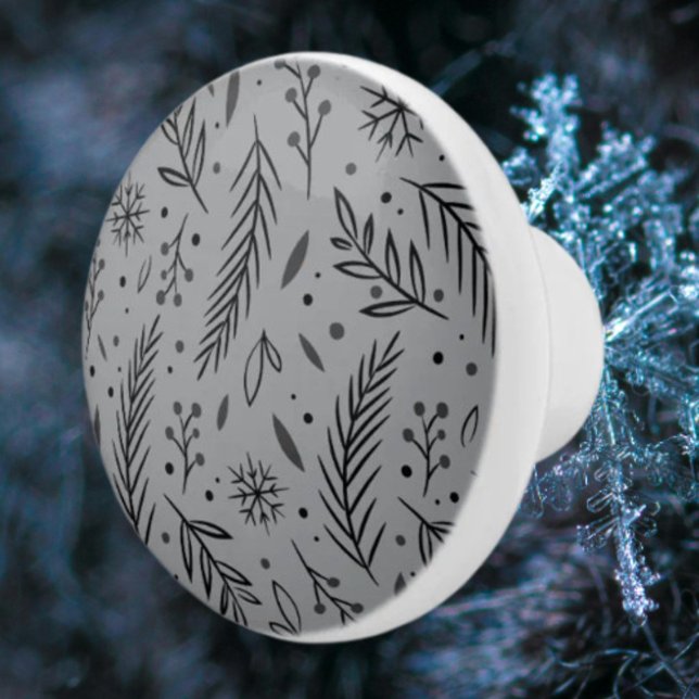 Botaniska keramiska vinterknoppar - Grått Knopp (Skapare uppladdad)