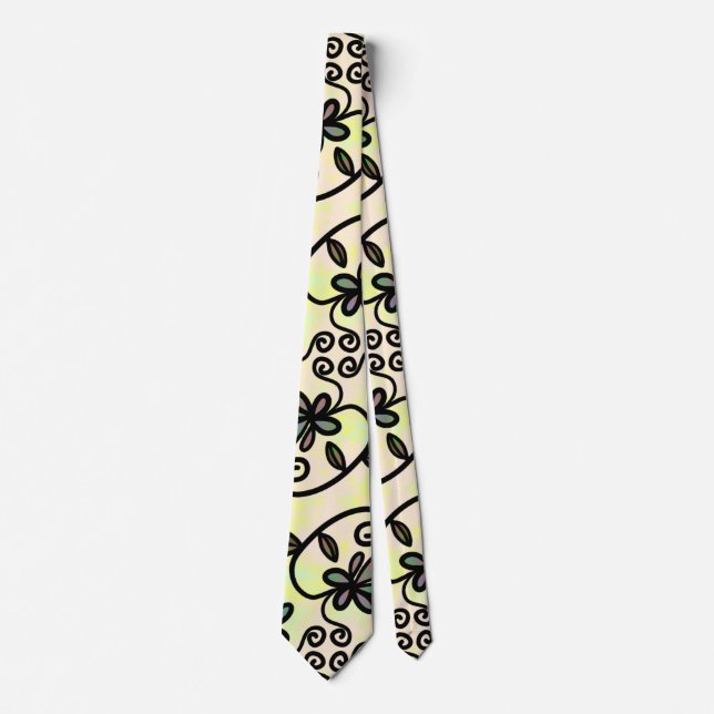 botaniska kronblad slips (Framsida)