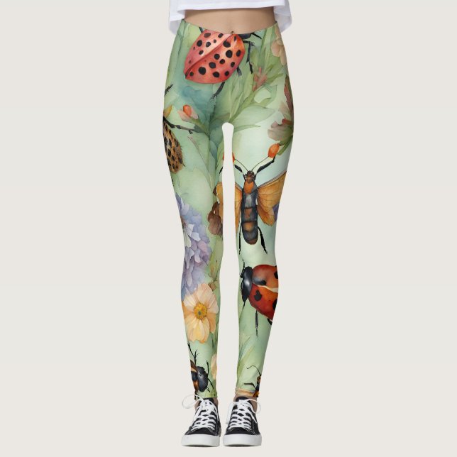 Botaniska Kryp Symphony Leggings (Framsida)