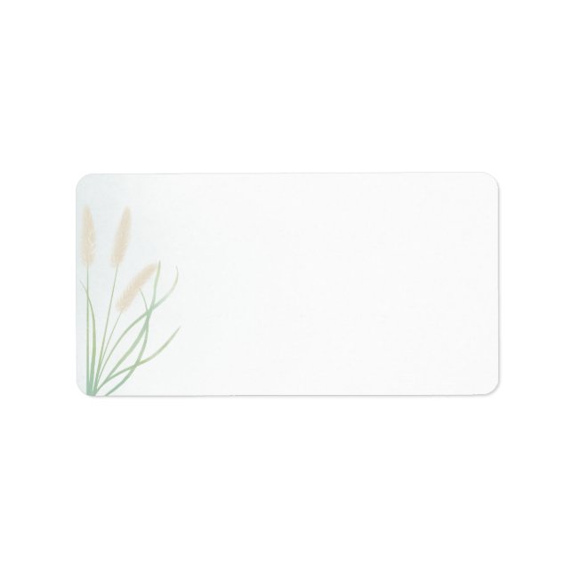 Botaniska kusten Bröllop Adressetikett (Framsidan)