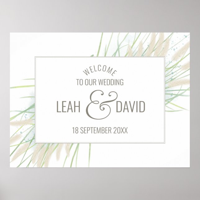 Botaniska kusten Bröllop Poster (Framsidan)