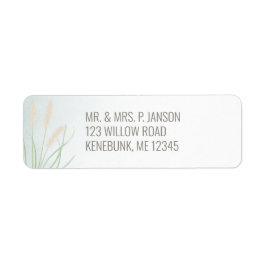 Botaniska kusten Bröllop Returadress Etikett