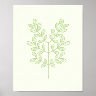 Botaniska Löv Poster