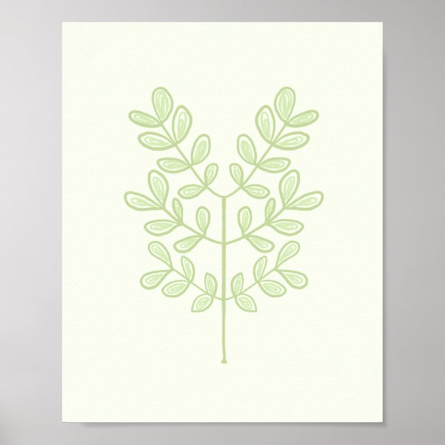 Botaniska Löv Poster (Framsidan)