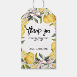 Botaniska Märkrn Lemon Garden Summer Birthday Gift Presentetikett