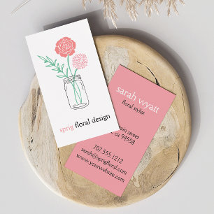 Botaniska Mason Burk Affärskorten Visitkort