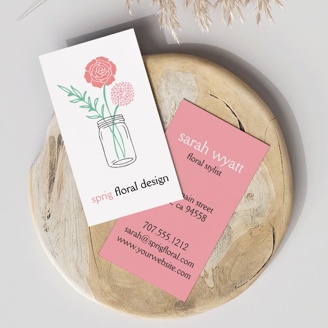 Botaniska Mason Burk Affärskorten Visitkort (Skapare uppladdad)
