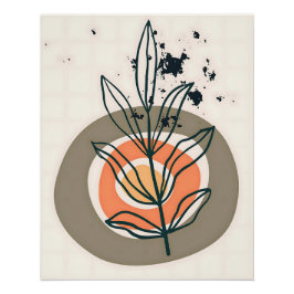 botaniska minimalis för abstrakt perfect poster