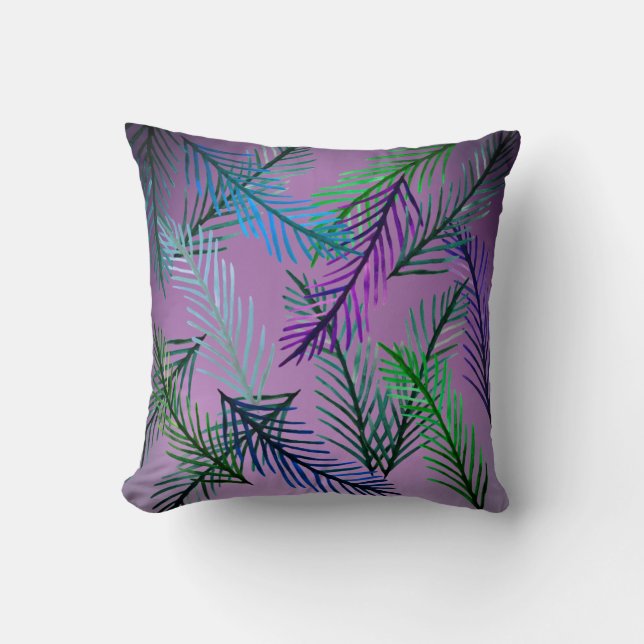 Botaniska Mönster Cushion Kudde (Framsida)