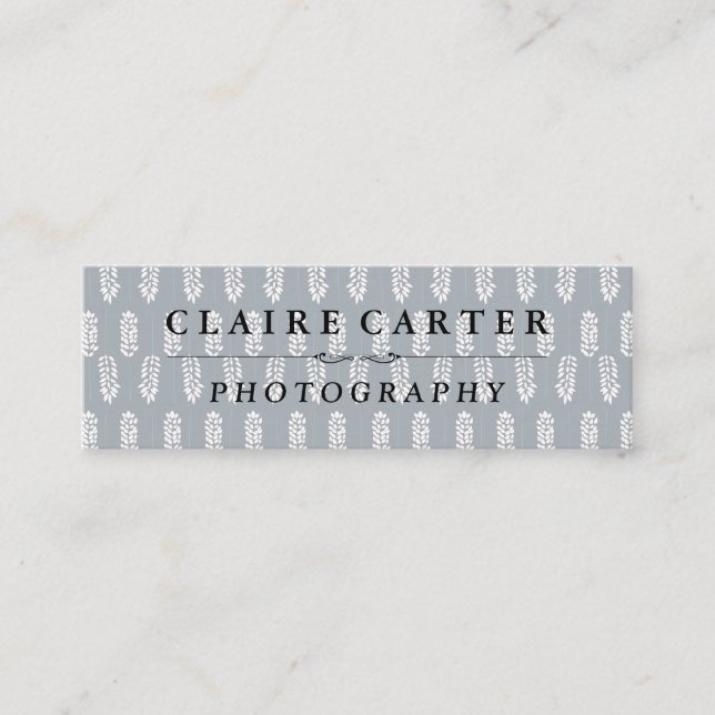 Botaniska Mönster | Fotograf Mini Visitkort (Framsida)