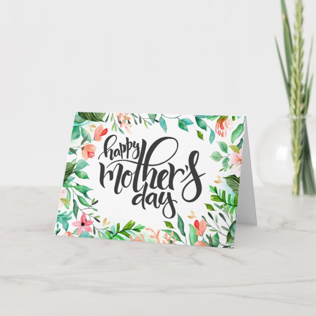 Botaniska Mors dag Kort (Framsida)