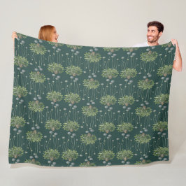 Botaniska Motif Fleecefilt