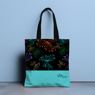 Botaniska nattens Tote Bag Tygkasse