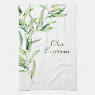 Botaniska olivträden Gren Kökshandduk