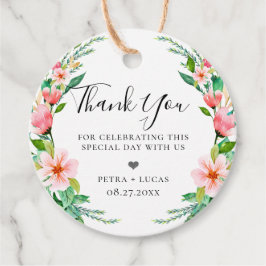 Botaniska öns Blommigt Gåvor Etiketter