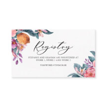 Botaniska Orangar och Blooms Bröllop-registrerings