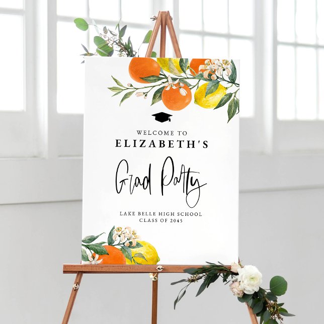 Botaniska Orangen och Lemon Garland Studenten Poster (Skapare uppladdad)
