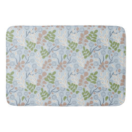 Botaniska organiska former badrumsmatta