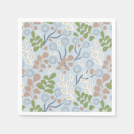 Botaniska organiska former pappersservett