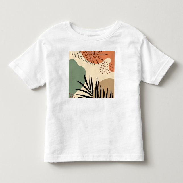 Botaniska organiska former t shirt (Framsida)