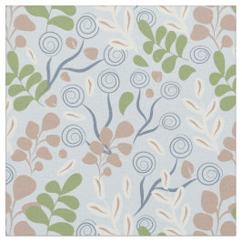 Botaniska organiska former tyg