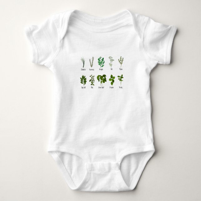 Botaniska Örter Herbalist Gift Garden Birthday T Shirt (Framsida)