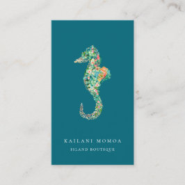Botaniska öSeahorseblått Visitkort