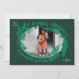 Botaniska påfrestningar Vågrät Ram jul Julkort