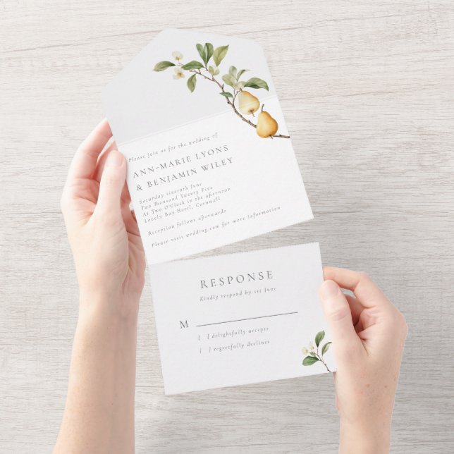 Botaniska päron Rustic Bröllop (Tearaway)