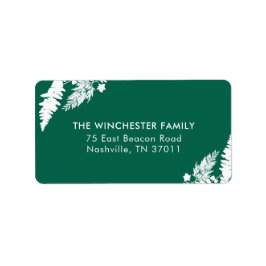 Botaniska påtryck Adress Adressetikett