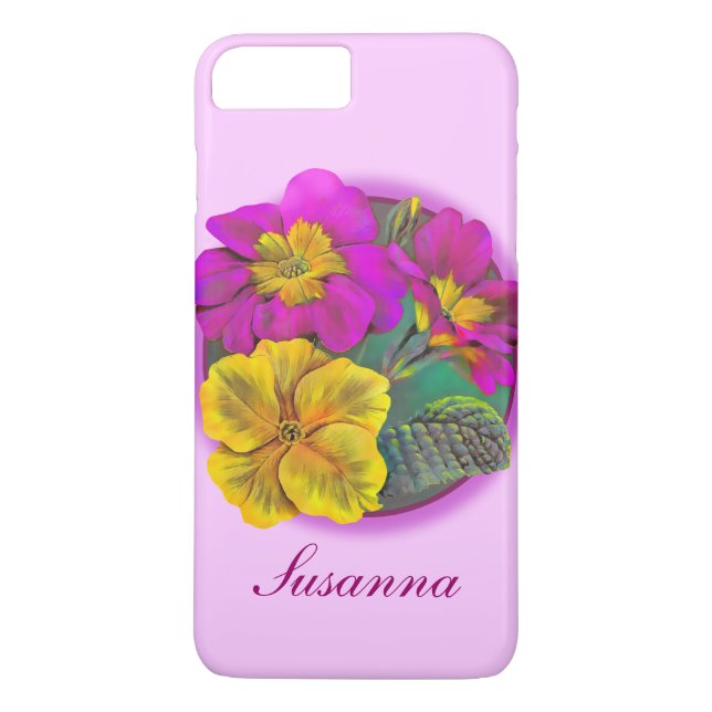 Botaniska primula bra art iphone case Case-Mate iPhone skal (Baksida)