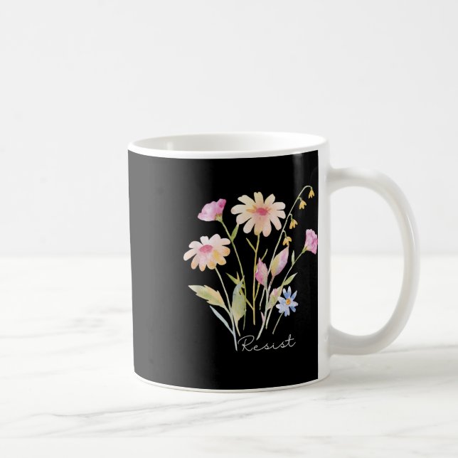 Botaniska protester mot Resisttle Subtle Anti Trum Kaffemugg (Höger)