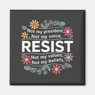 Botaniska protester mot Resisttle Subtle Anti Trum Magnet