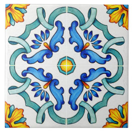 Botaniska prydnadsMedelhavet Kakelplatta