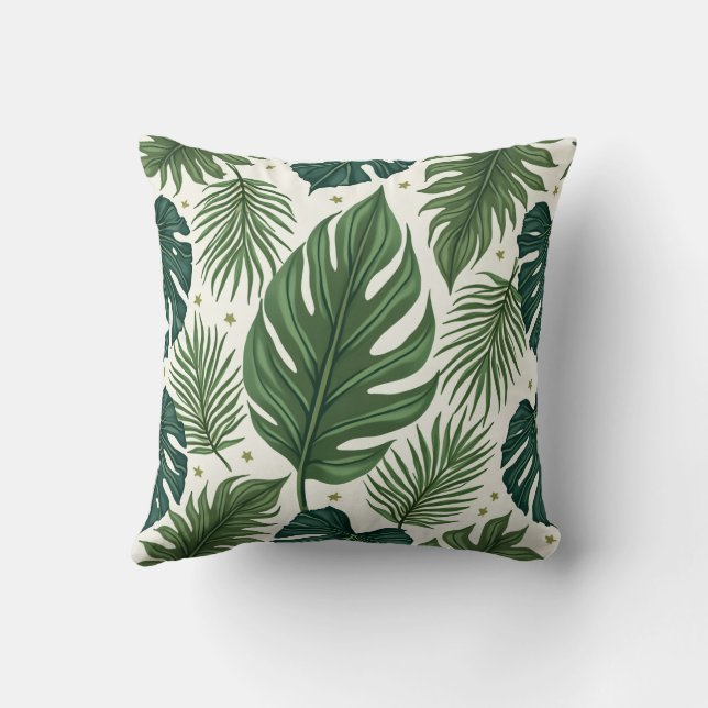 Botaniska punkten dekorativ kudde (Baksida)