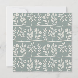 Botaniska Rhapsody XL 4 elfenbensbeige silhouette Julkort